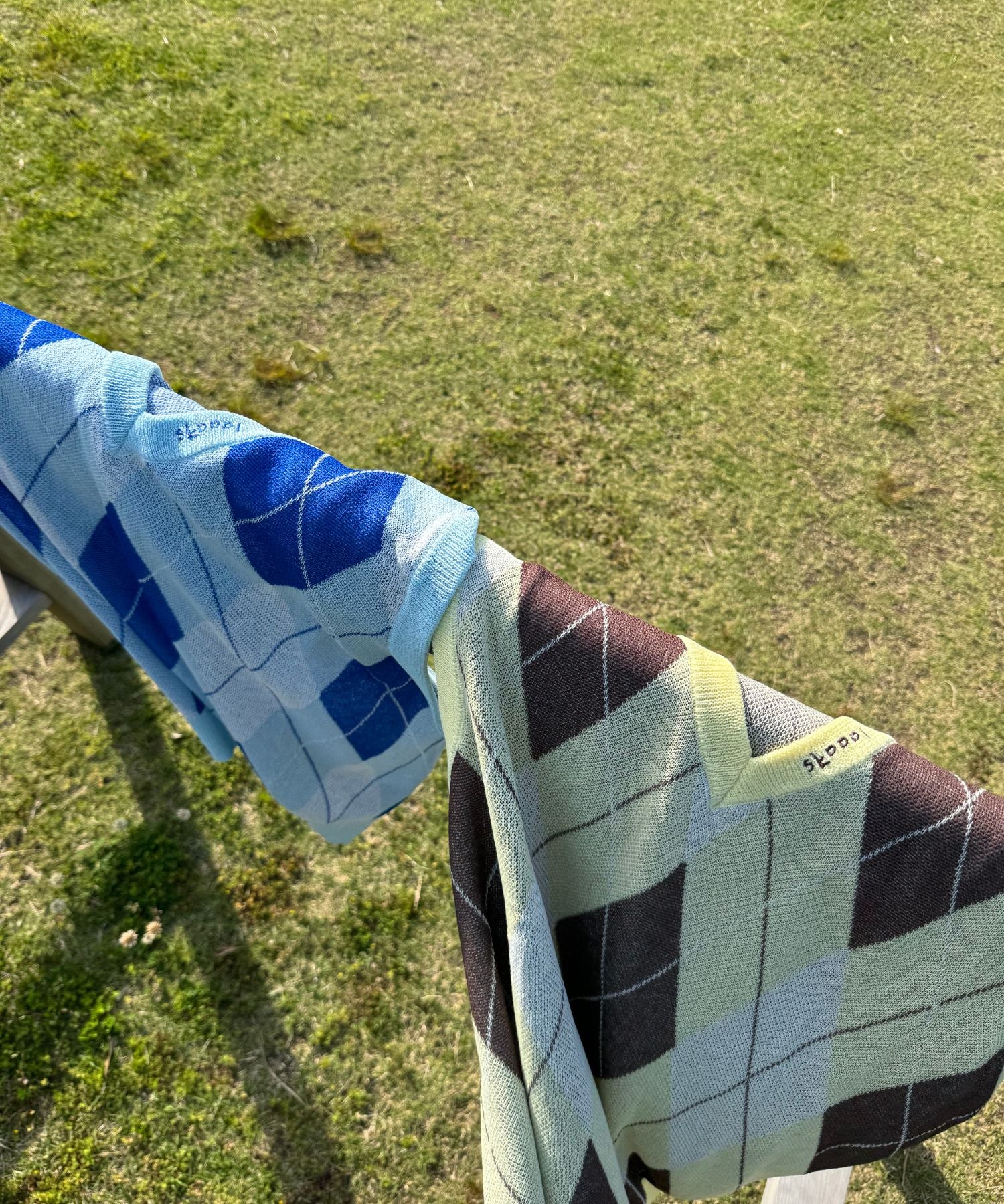argyle summer knit vest