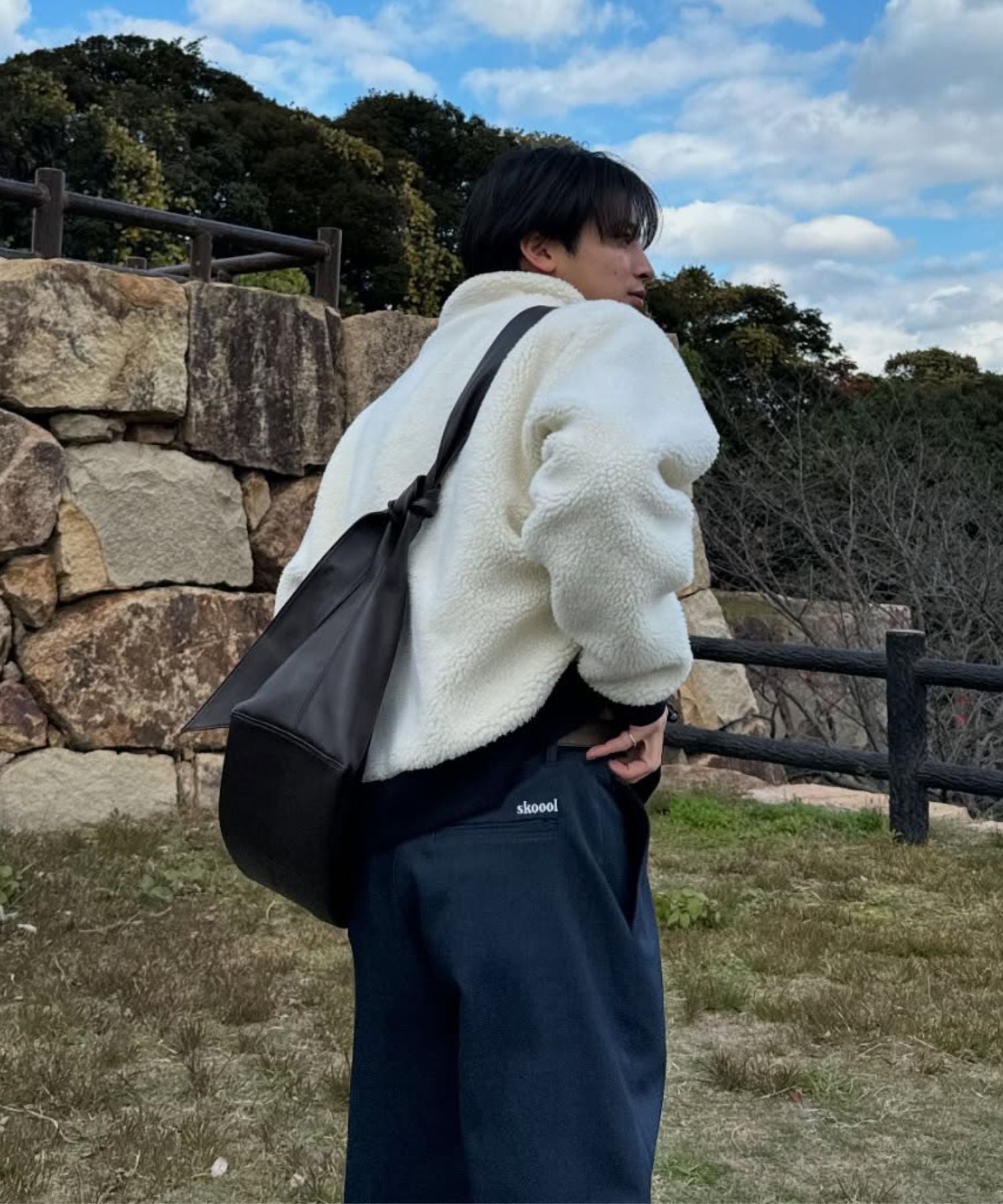 ※SALE(−¥6,000)【AMERI】リバーシブルボアポンチョ ☆AMERI リバーシブルボアポンチョコート