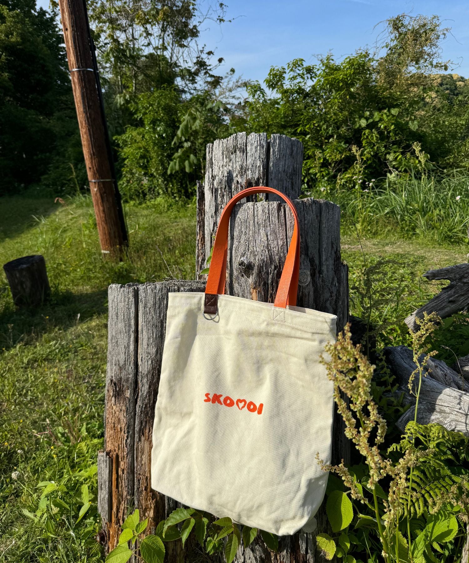 skoool logo tote bag