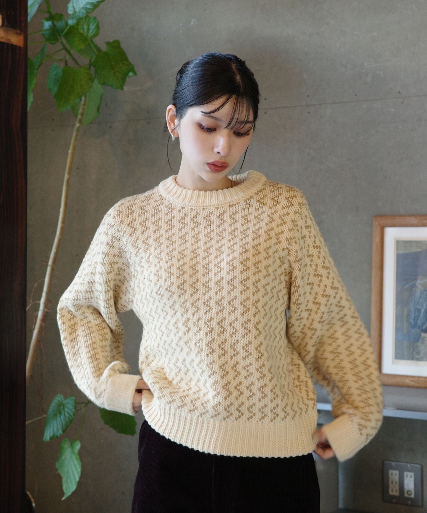 S Jacquard Knit