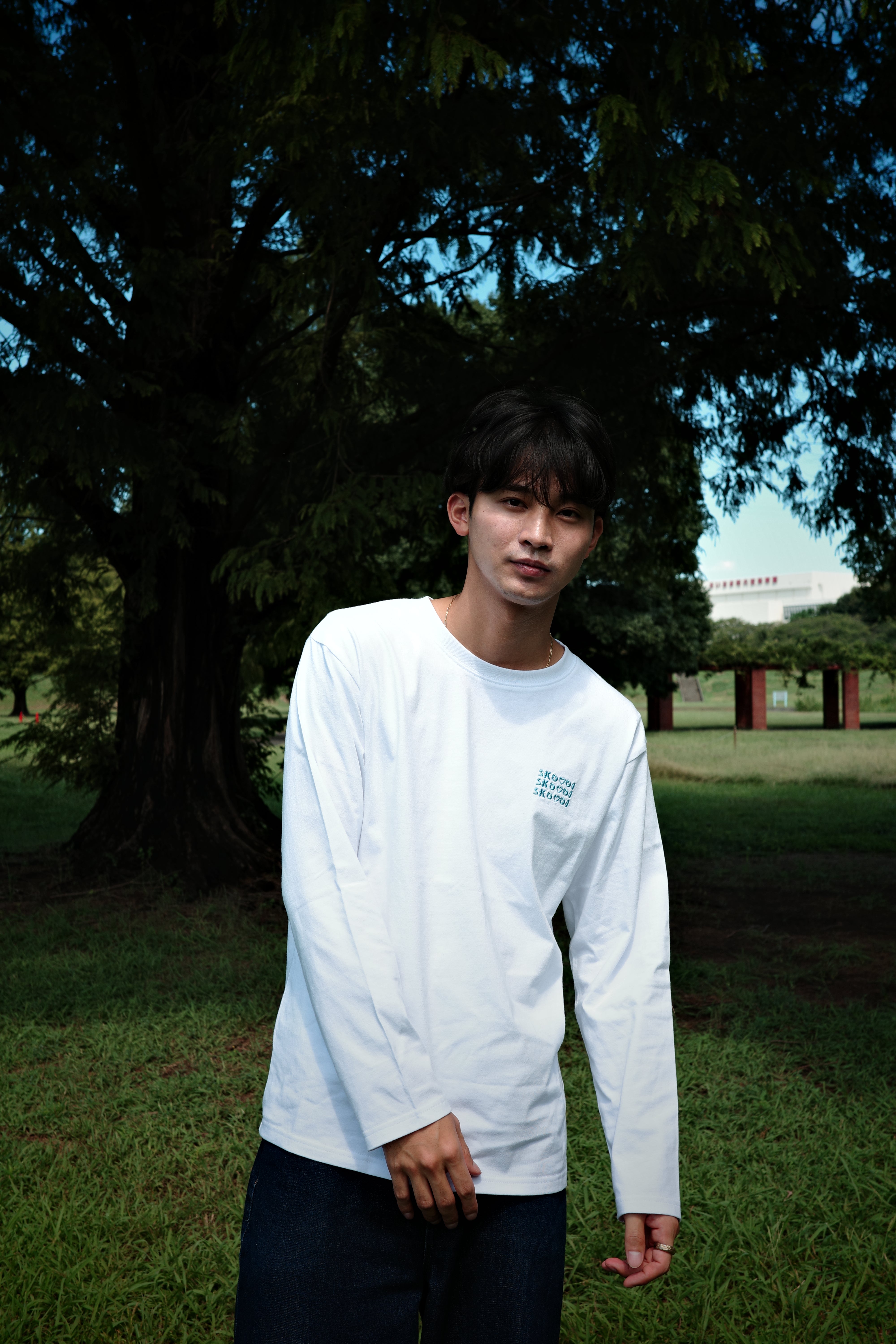 skoool logo L/S TEE